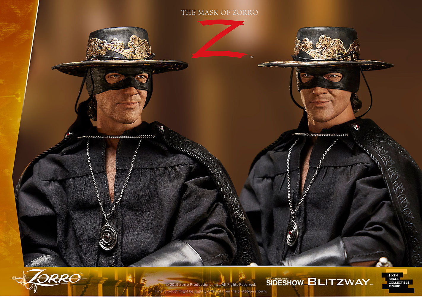 The Mask of Zorro Antonio Banderas Sixth Scale Figure - Collectors